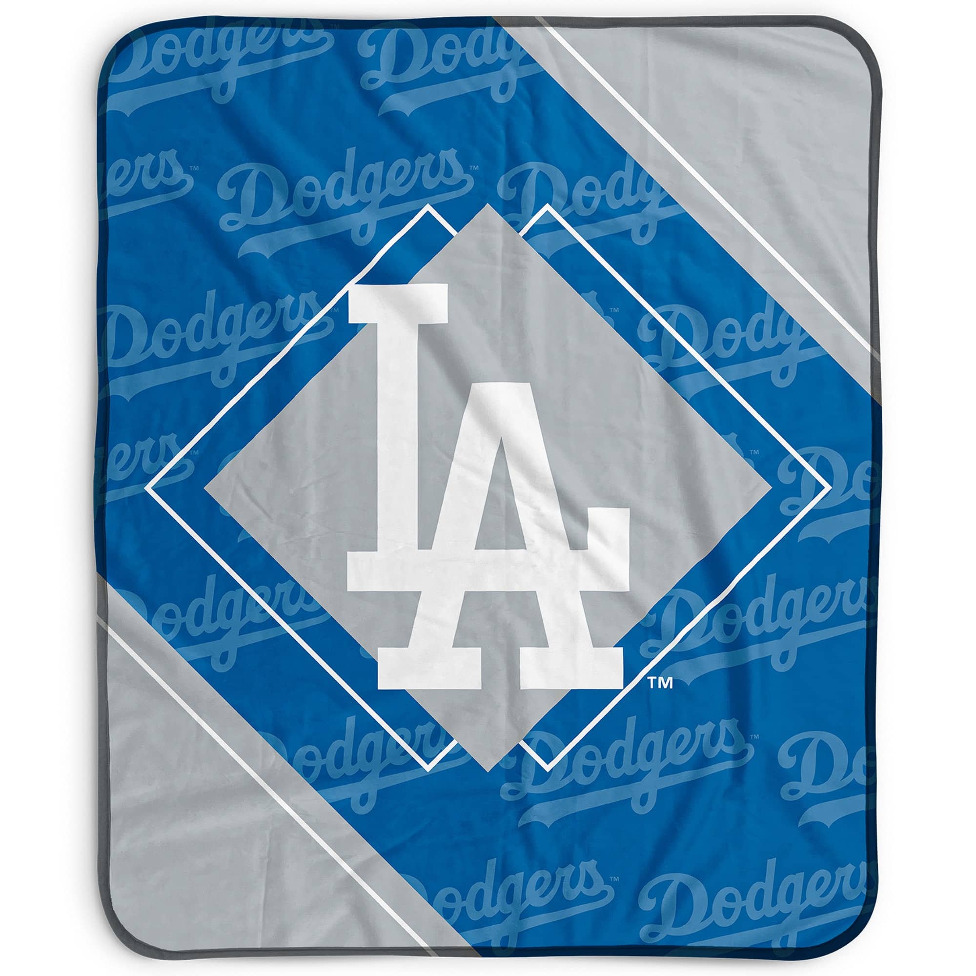 Pegasus - Los Angeles Dodgers 50" x 60" Diamond Logo Fleece Blanket - Multicolor