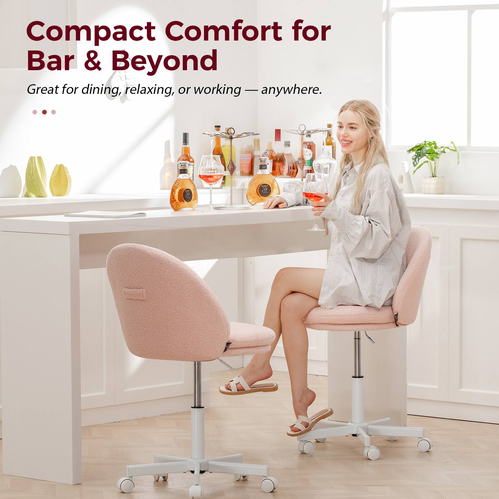 Compact Comfort for Bar & Beyond

Great for dining, relaxing, or working — anywhere.