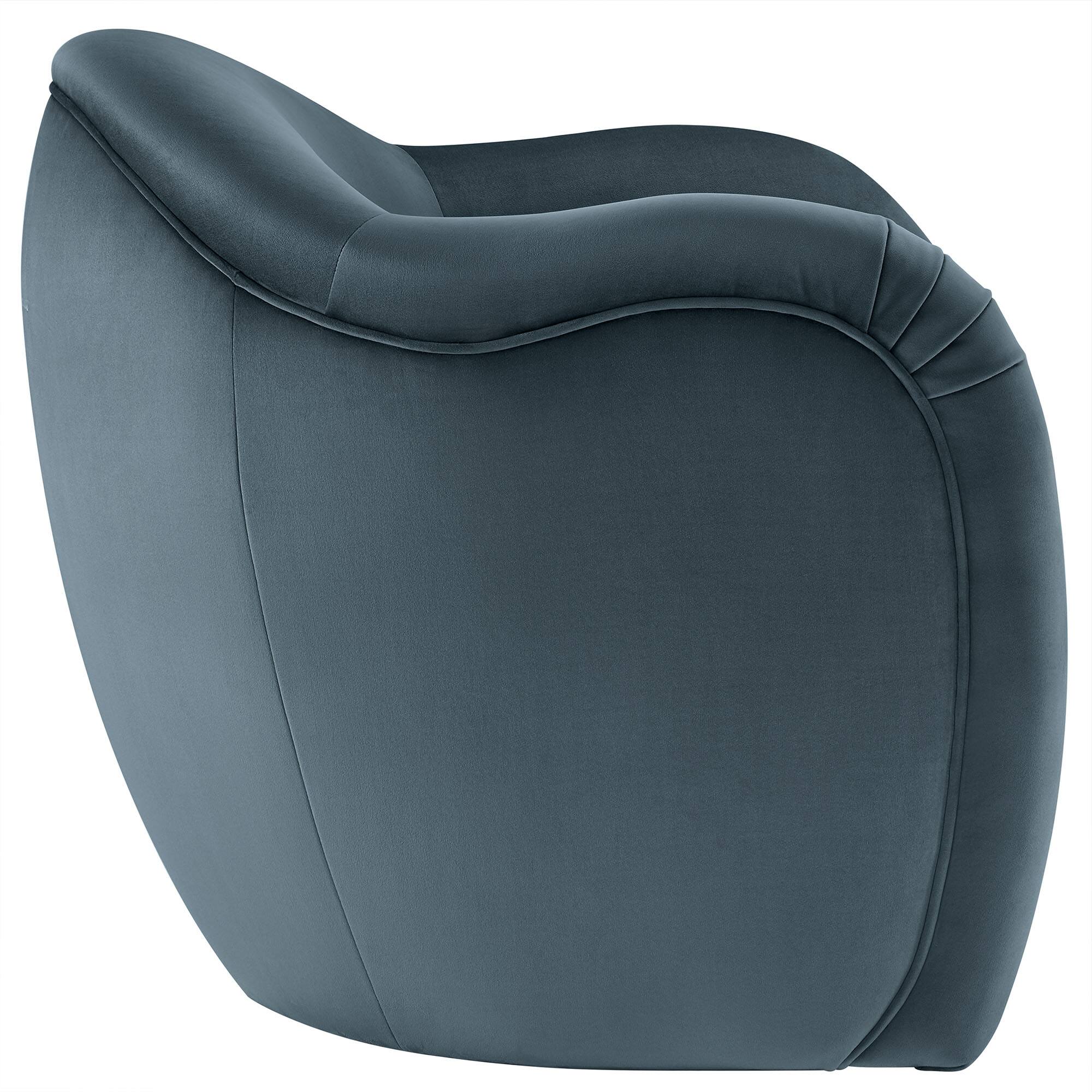 Alt View 2. Modway - Compose Performance Velvet Accent Chair by Modway - Cadet Blue.