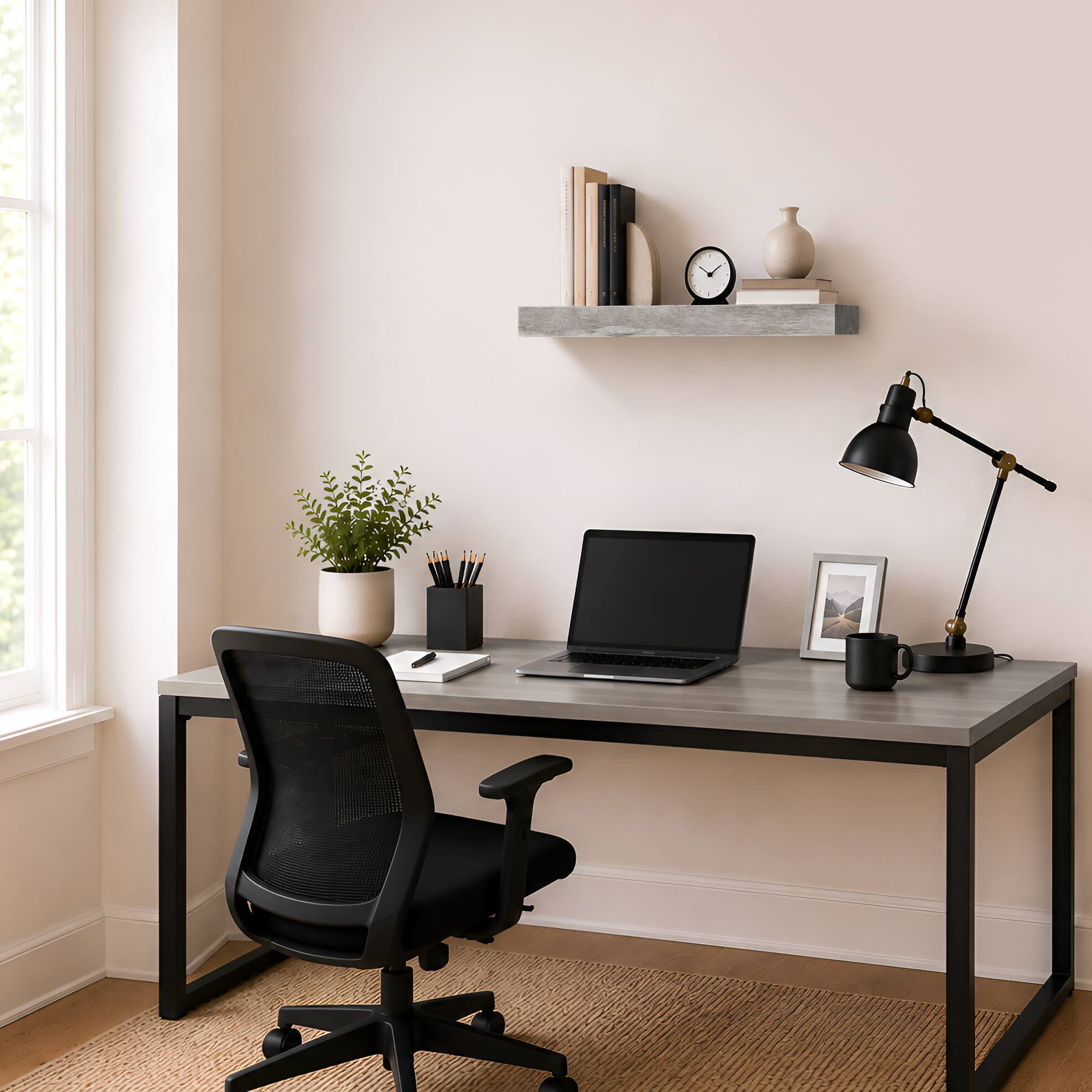 Sorbus 1 Piece Wall Mounted Floating Shelves Gray - Best Buy