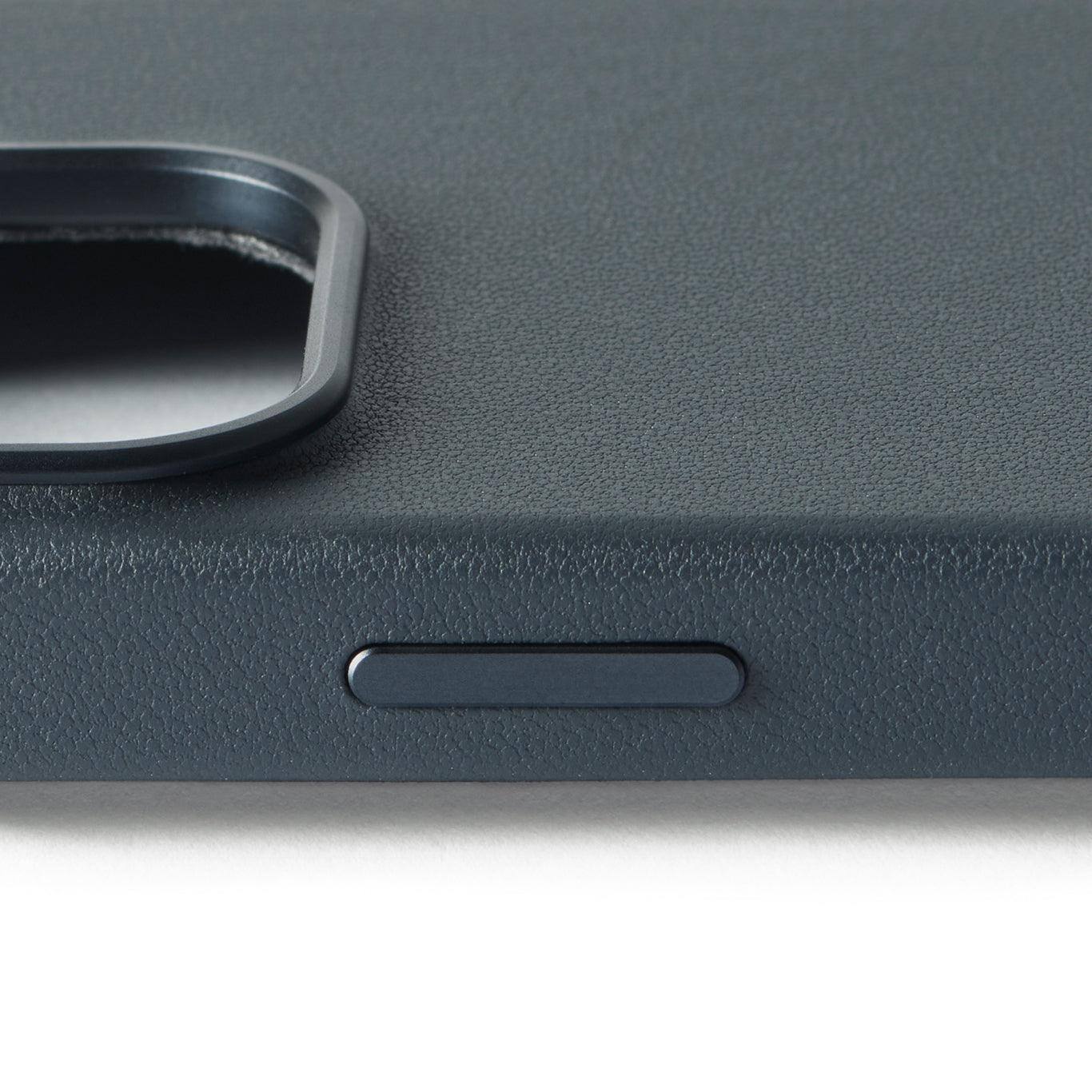 Alt View 4. Mujjo - MaizCase for iPhone 16 Pro - Steel Blue.