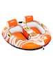 VEVOR - Towable Tubes for Boating 2 Person, Inflatable Boat Tubes and Towables with 2 Cockpits, 340lbs Water Sport Tubes - Red,Orange,Yellow