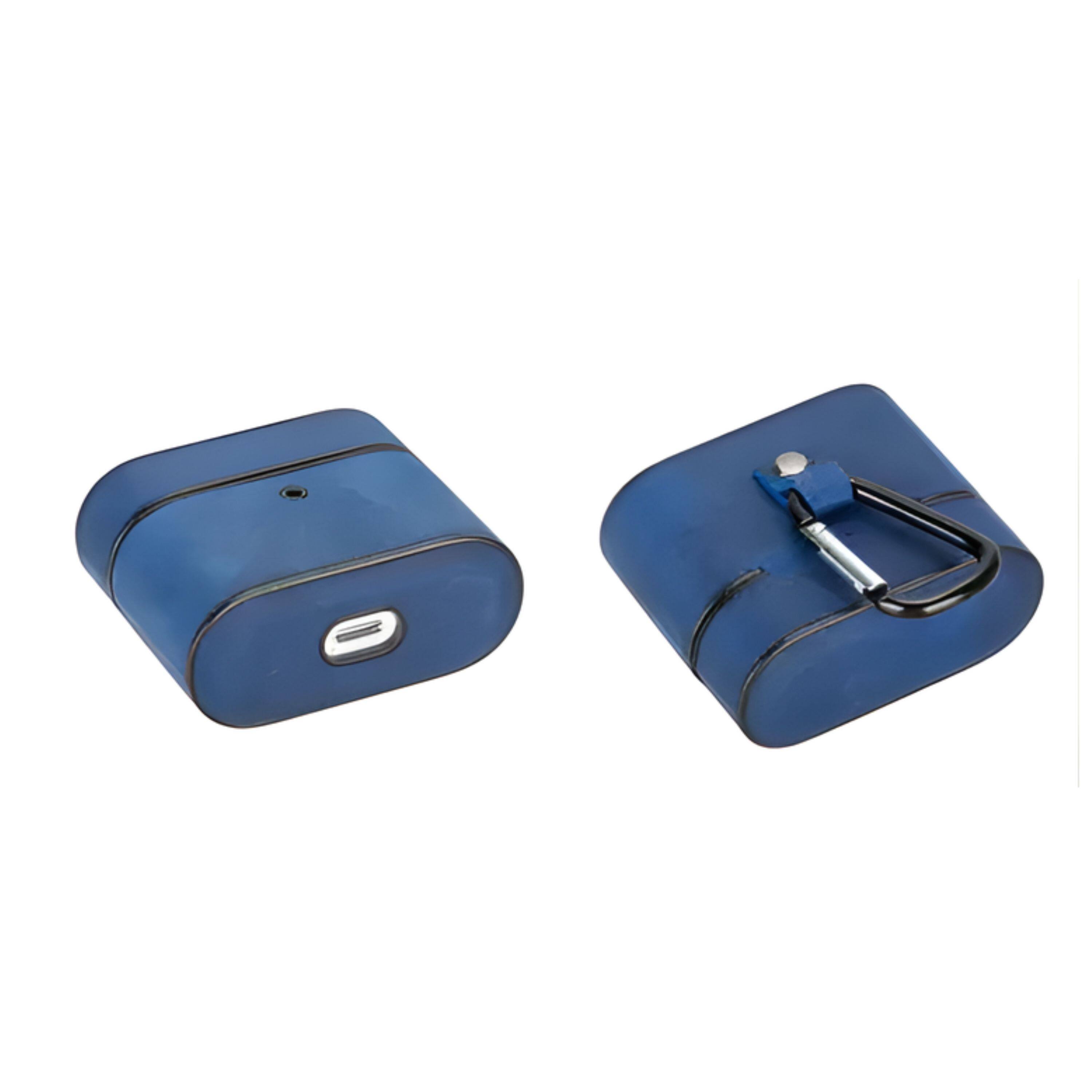 Back. Kitcheniva - Leather Case For Apple AirPods 3 Dark Blue - Dark Blue.
