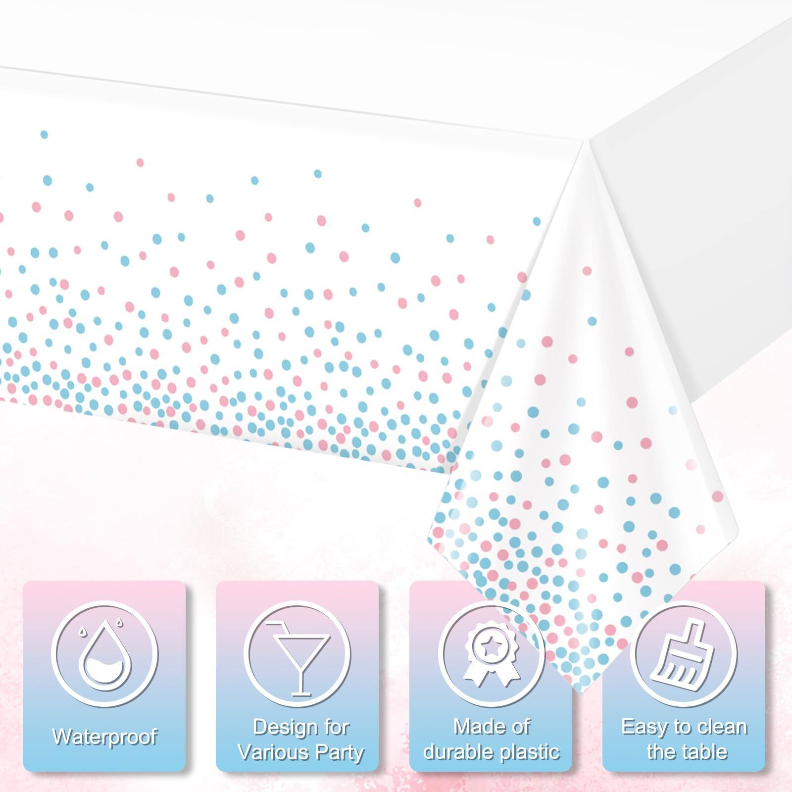 Waterproof  
Design for Various Party  
Made of durable plastic  
Easy to clean the table