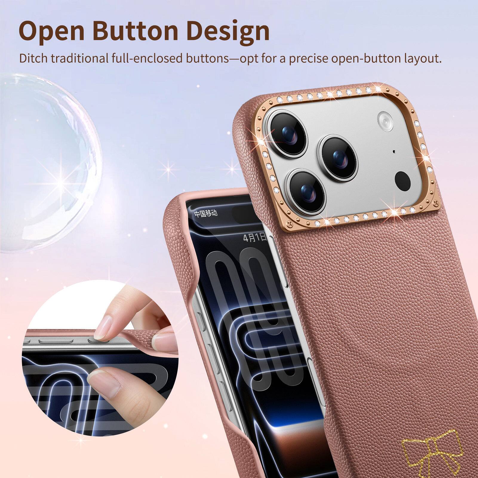 Open Button Design  
Ditch traditional full-enclosed buttons—opt for a precise open-button layout.