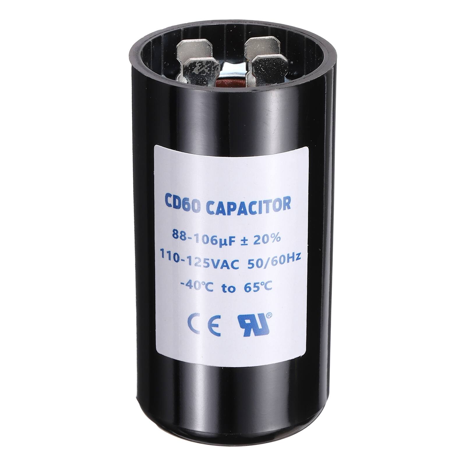 Unique Bargains - CD60 Capacitor 88-106 Mfd, 110-125 VAC Run Motor Start Capacitor 50/60Hz for Fan/Well Pump price history on PriceWatchPro