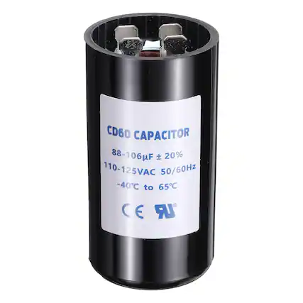 CD60 CAPACITOR
88-106µF ± 20%
110-125VAC 50/60Hz
-40°C to 65°C
CE
LR