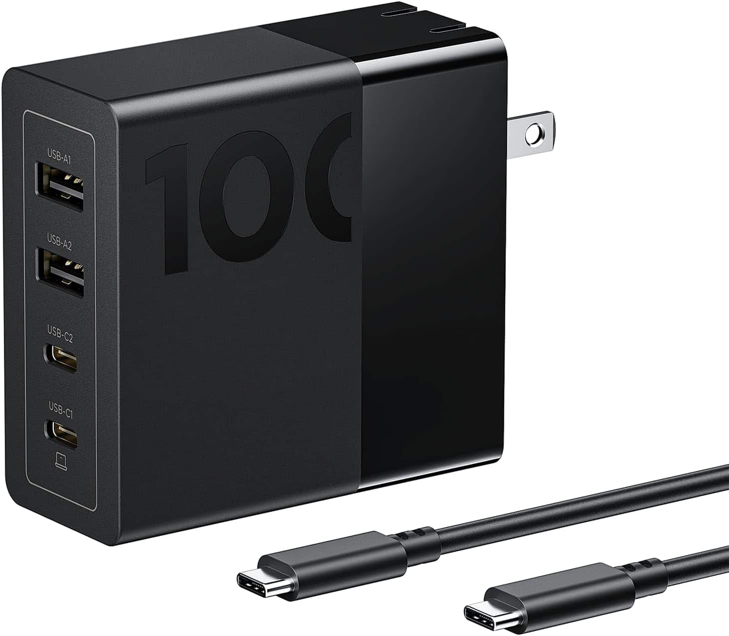 Lenovo - USB-C Fast Charger and AC Power Adapter for Laptops, Tablets and Phones - Black