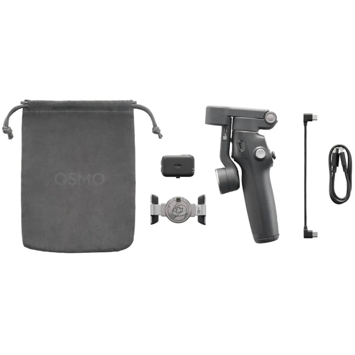 Back. DJI - Osmo Mobile 8 Smartphone Gimbal Stabilizer + Mini Mic + 2 Year Extended Warranty Protection Accessory Bundle - Gray.