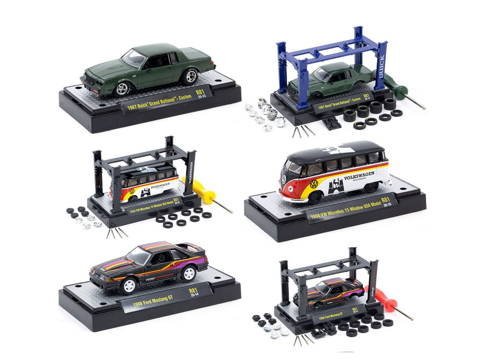 M2 Machinesミニカー3台セット！！ Model Kit 3 piece Car Set Release 81 Limited Edition to 9600