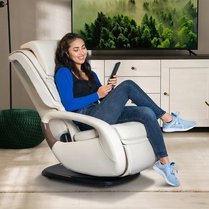 Left. Human Touch - WholeBody Massage Chair - Bone.