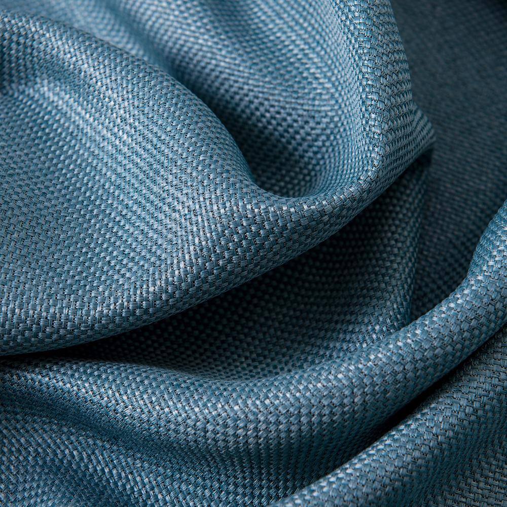 Alt View 4. Olivia Gray - Olivia Gray Lucas Teal Jacquard Blackout Grommet Curtain Panel - Teal.