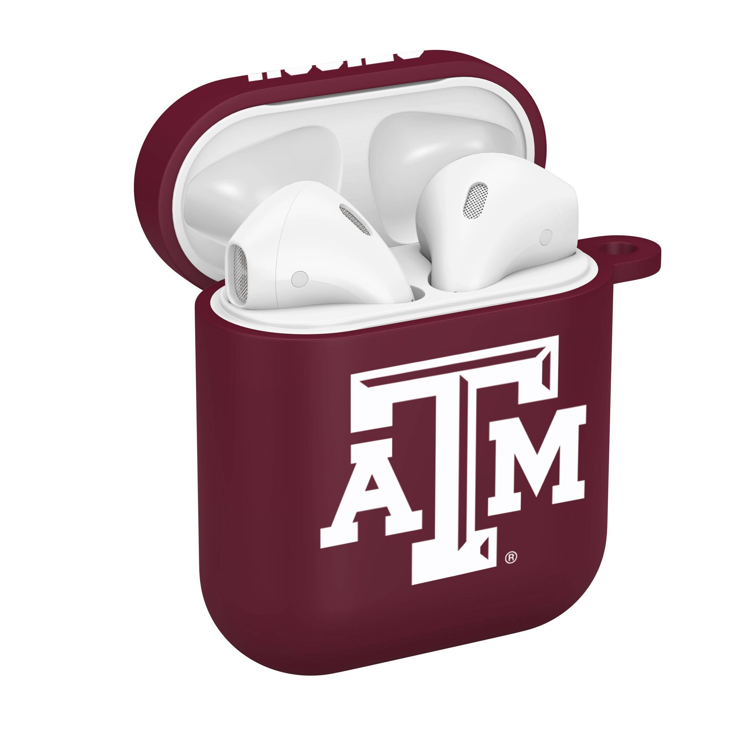 Alt View 1. Affinity Bands - Maroon Texas A&M Aggies AirPods Case Cover - Maroon.
