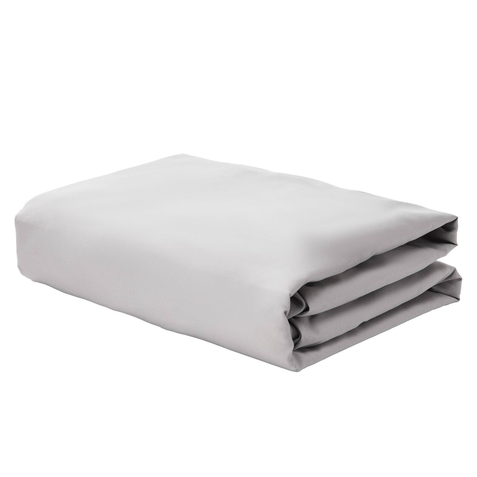 Alt View 5. VEVOR - Fitted Sheet,1 Set of 2 Pieces, Twin Size Elastic Fitted Sheet with High-Quality Microfiber, Wear-Resistant & Breathable - Light Grey.