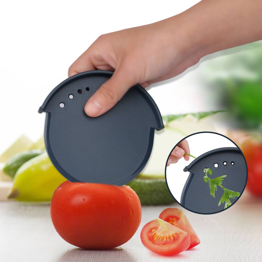 Alt View 6. Empava - Crock Sets With 5 Pcs Kitchen Utensil - Herb Cutter,Melon Baller, Ice Cream Scoop, Y-Peeler, Lemon Zester, Bottle Opener - Colour.