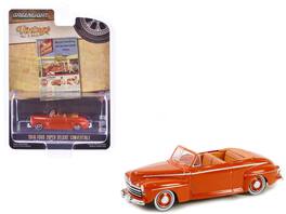 Greenlight - 1946 Ford Super Deluxe Convertible "Chevron Supreme" "Vintage Ad Cars" Series 10 1/64 - Orange