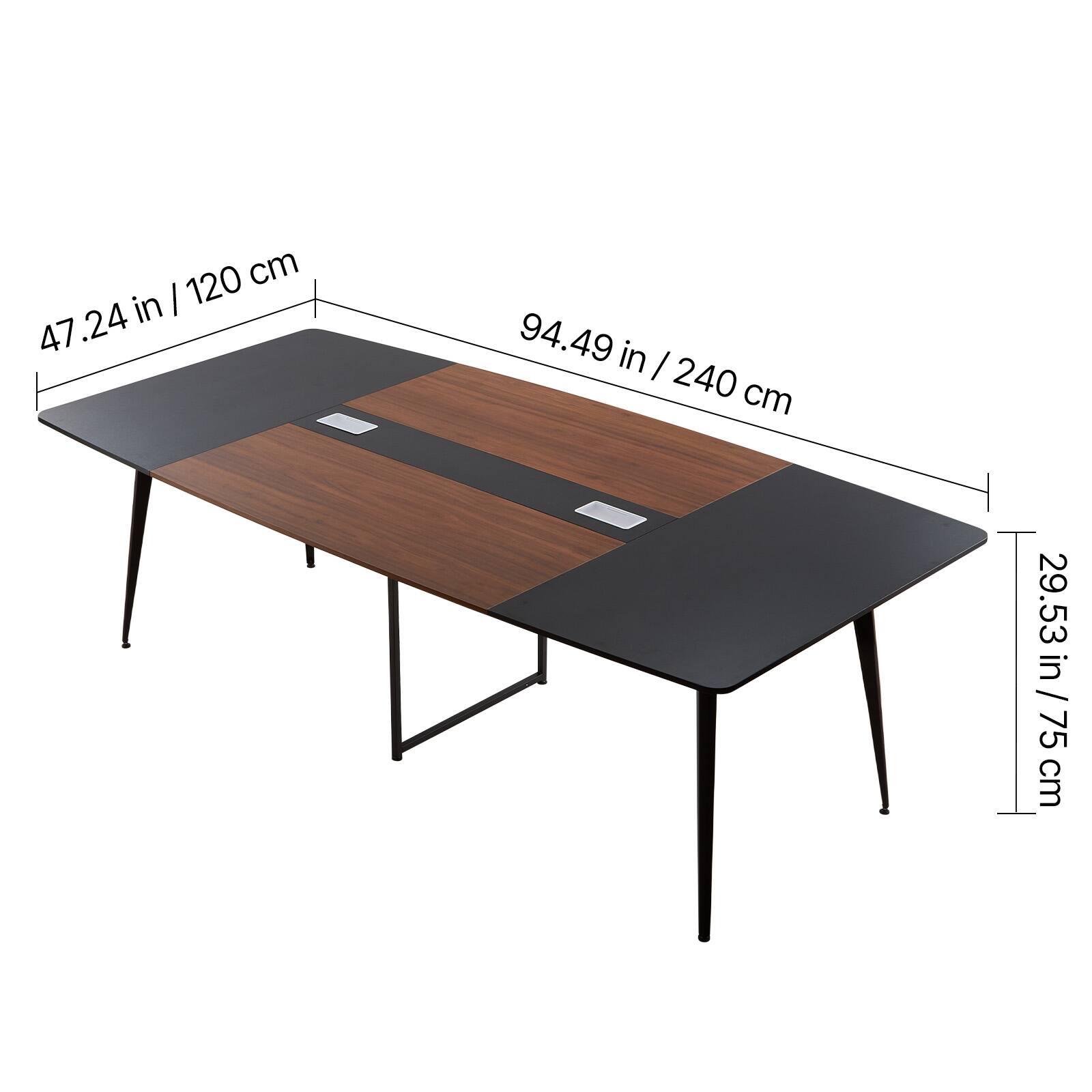 47.24 in / 120 cm  
94.49 in / 240 cm  
29.53 in / 75 cm