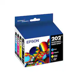 Epson - 202 Claria Ink Standard Capacity Cartridge Combo Pack - Black/Cyan/Magenta/Yellow