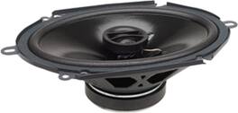Powerbass - S Series 6x8in. OEM Replacement Co-Axial Speaker with 2-layer Paperand DDC (Dynamic Damping Coating) Cone - Black