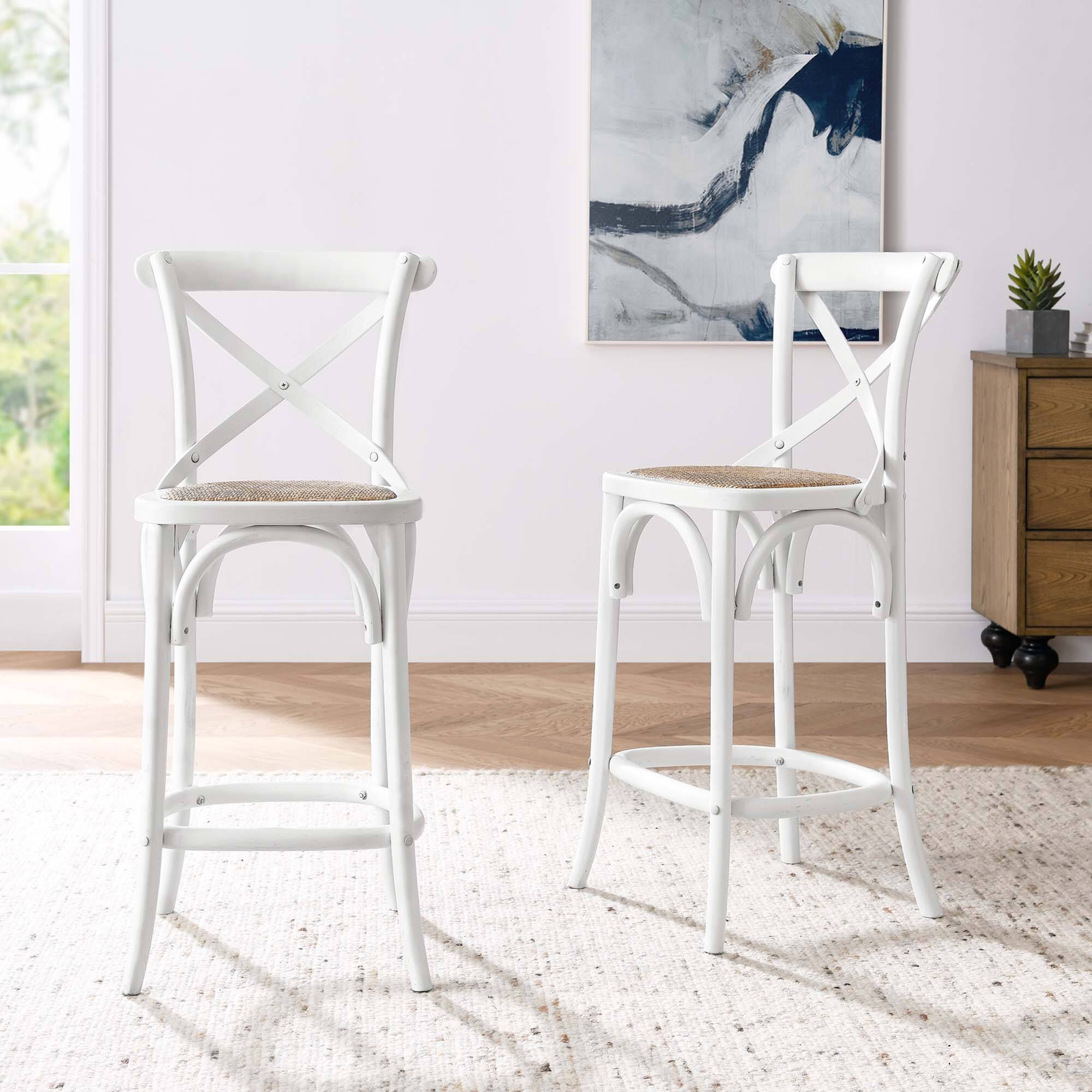 Alt View 6. Modway - Gear Counter Stool by Modway - White.