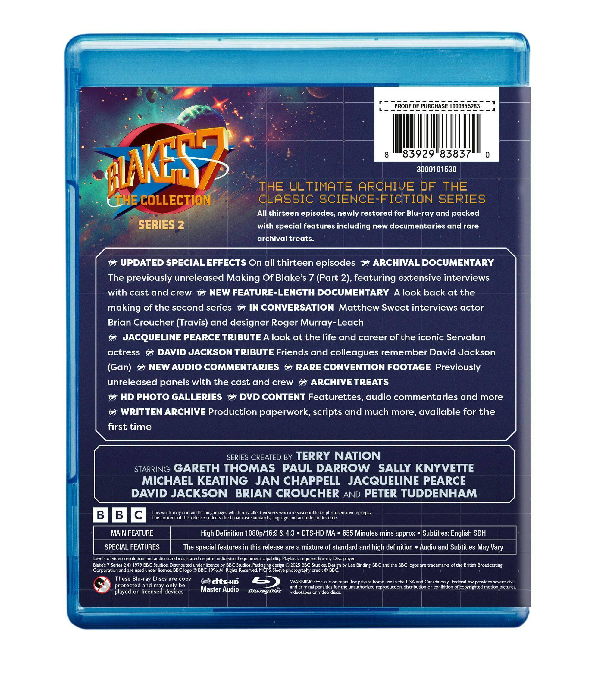 Back. Blake's 7: The Collection: Series 2   - BLU-RAY.