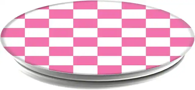 Front. PopSockets - Popsockets For Phone Grip & Stand Checker Pink - (800186) - Checker Pink.