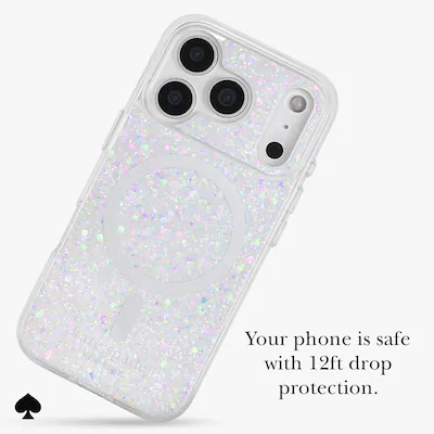 kate spade New york - Protective Case with MagSafe for Apple iPhone 17 Pro - Chunky Glitter Iridescent kate spade New york - Protective Case with MagSafe for Apple iPhone 17 Pro - Chunky Glitter Iridescent