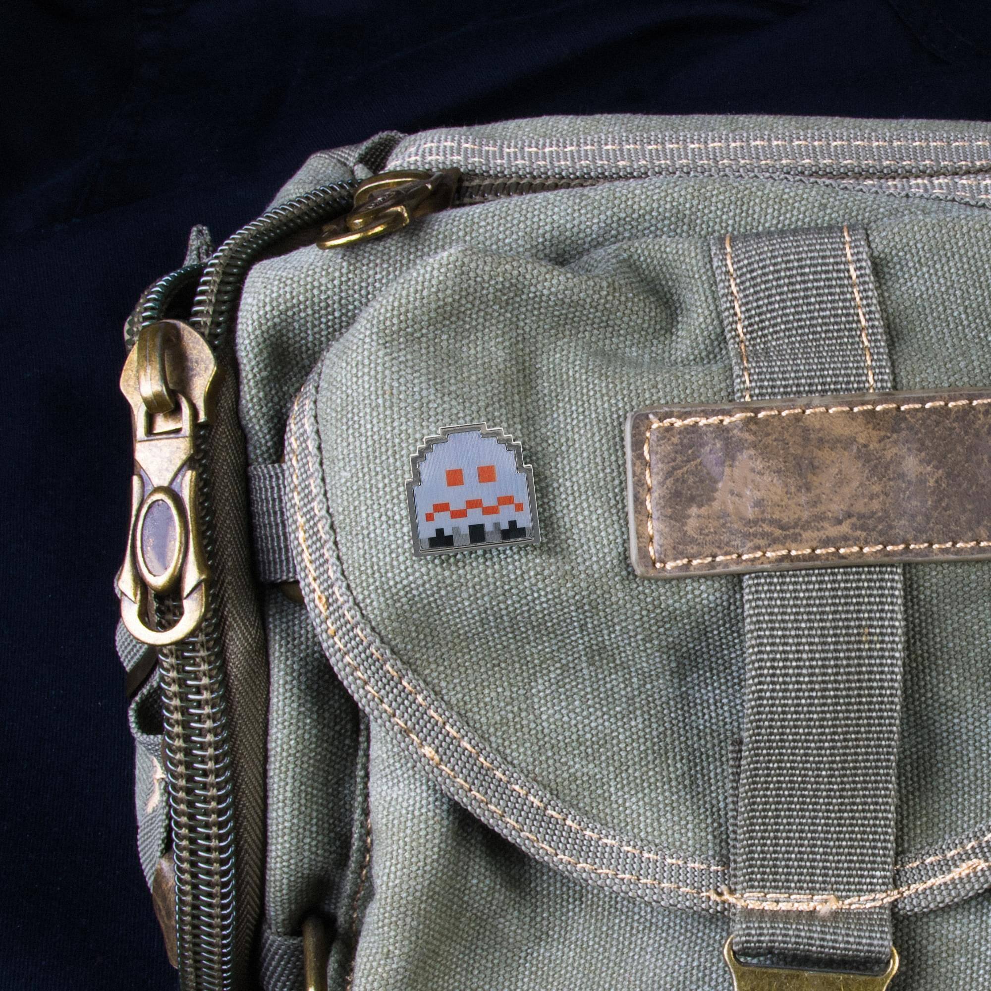 Alt View 4. Nerd Block - PAC-MAN Scared Ghost Enamel Collector Pin - Gray.