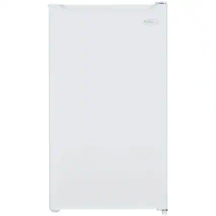 Front. Danby - Danby DAR032B2WM 3.2 Cu. Ft. White Compact Refrigerator - White.
