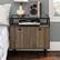 Alt View 11. Walker Edison - Rectangular Modern Steel / Tempered Glass Side Table - Slate Grey.