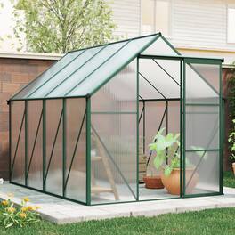 Mondawe - 6 x 8 FT Outdoor Patio Greenhouse - Green
