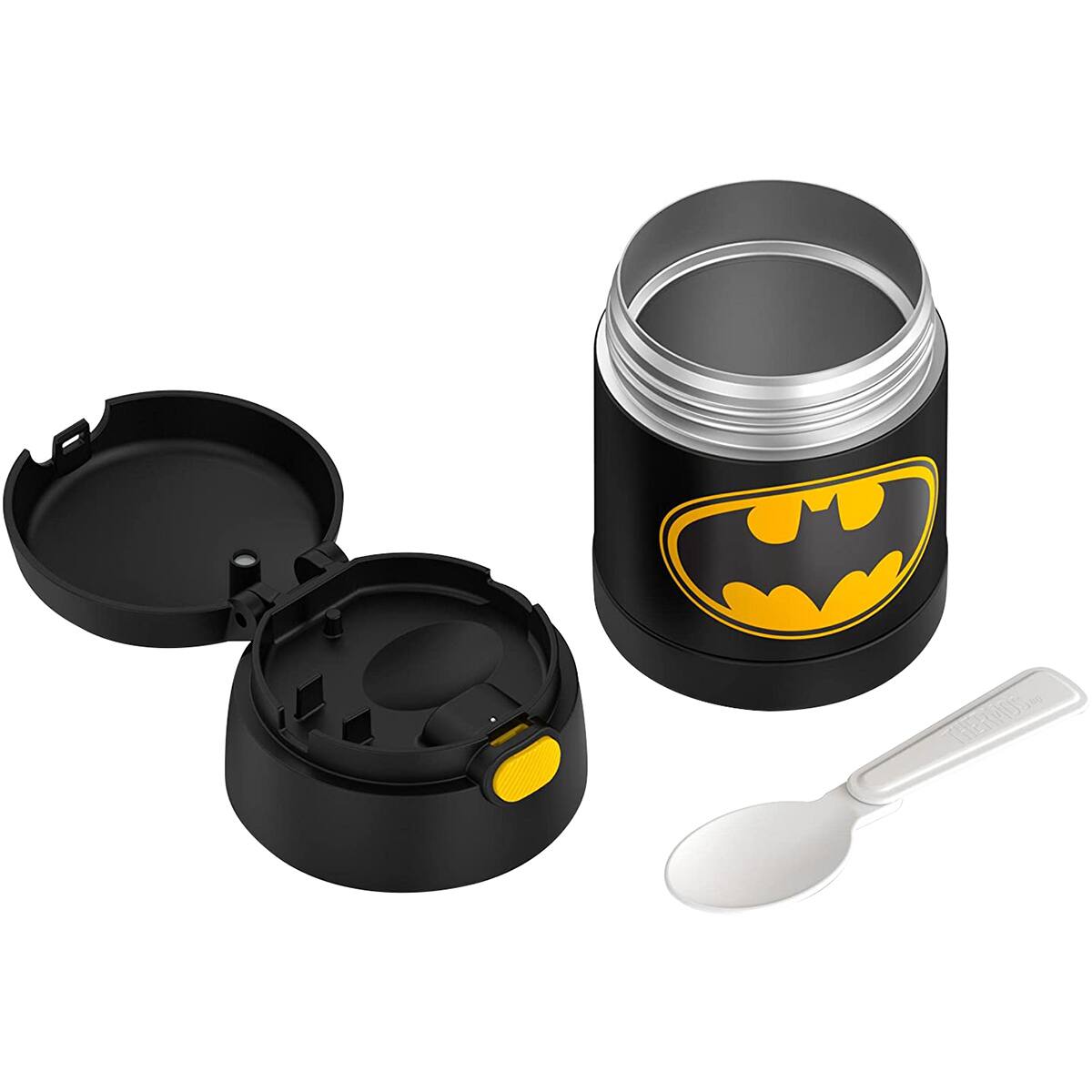 Alt View 2. Thermos - Thermos 10 oz. Kid's Funtainer Insulated Stainless Food Jar - Batman - Batman.