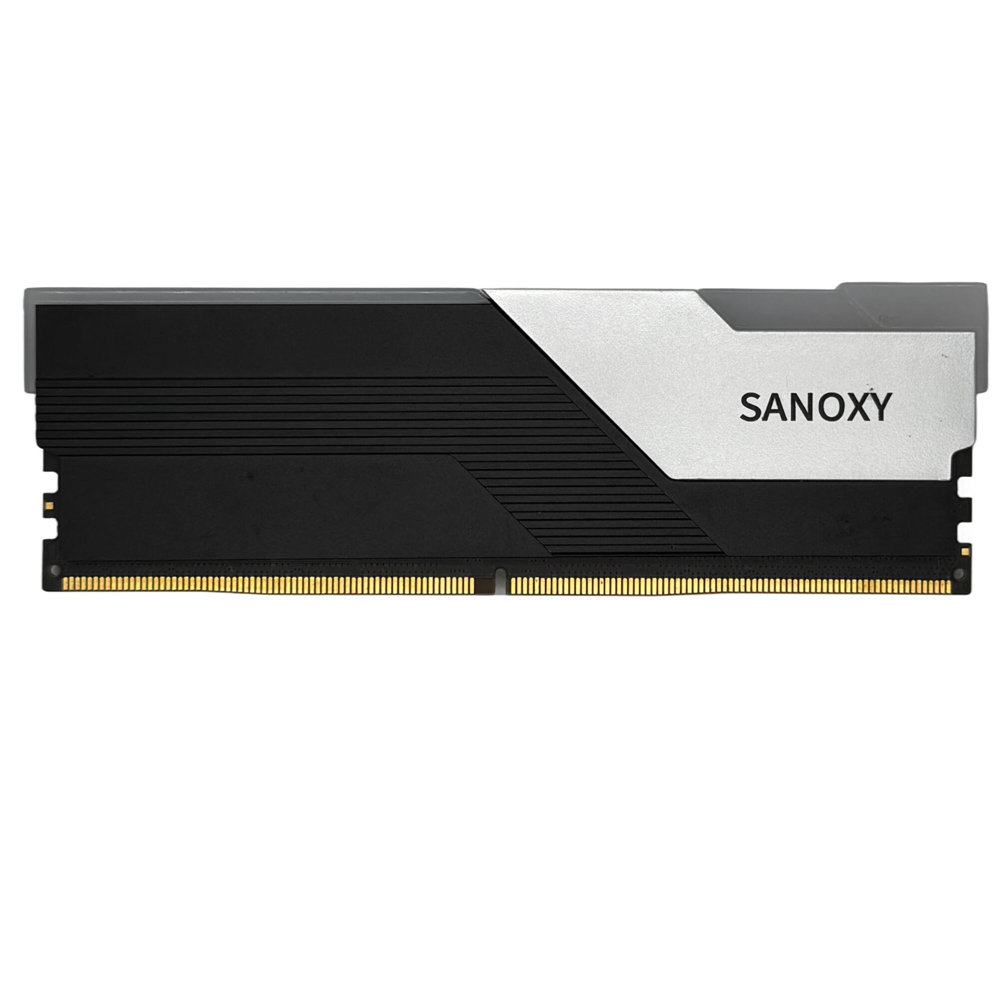 Back. Sanoxy - SANOXY 16GB DDR5 6000MHz Gaming Memory – High-Speed Performance & Heat Sink for Gaming PCs - Black.