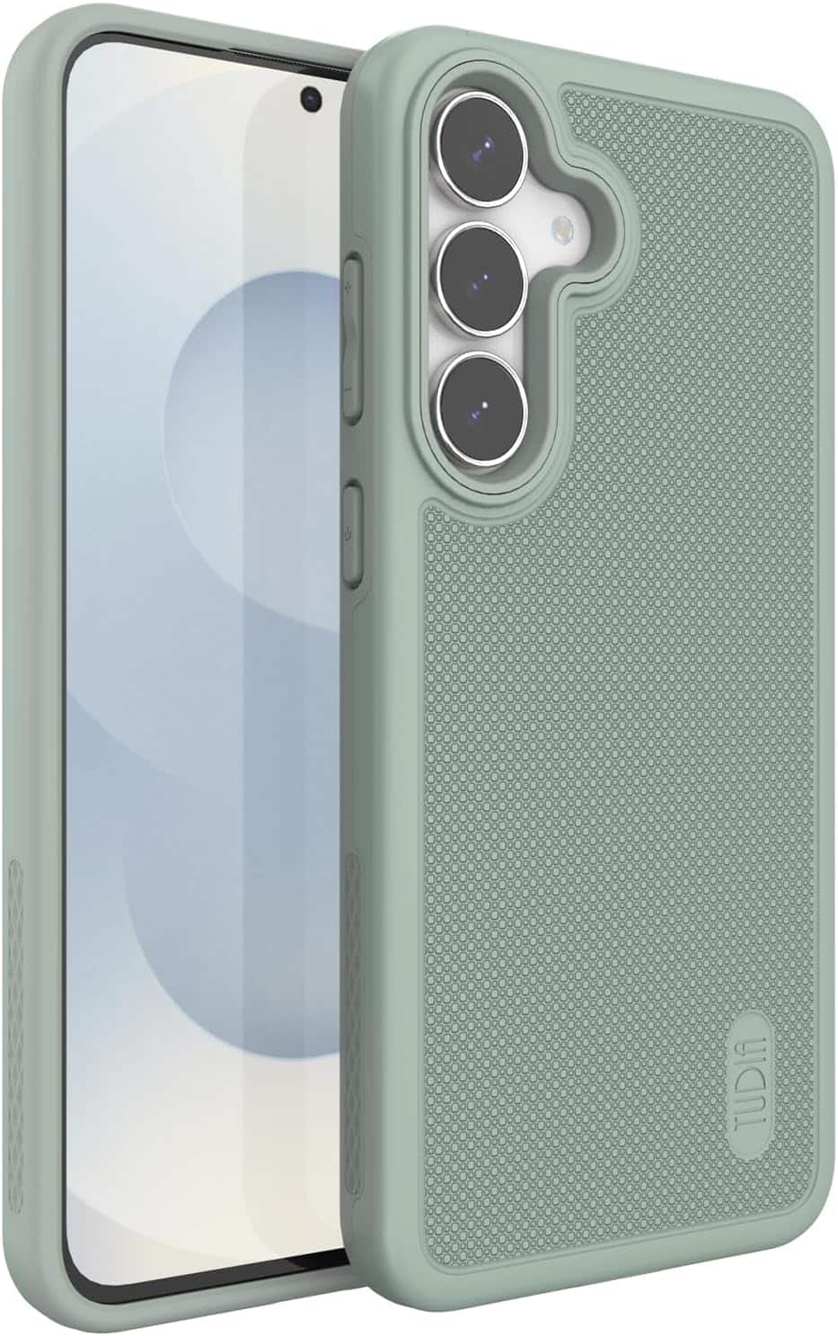 TUDIA - MergeGrip for Samsung Galaxy S25 FE Case 2025 Military-Grade Phone Cover - Green Lily