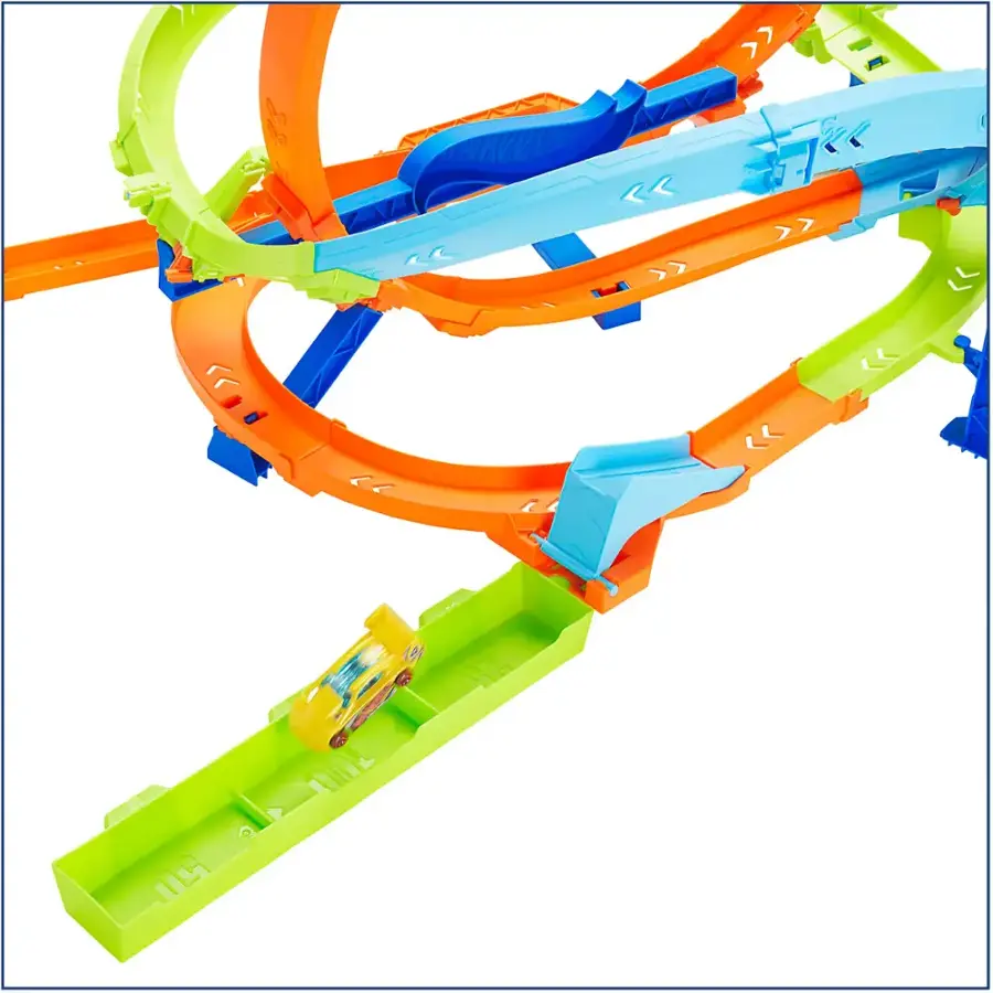 Hot Wheels Loop Cyclone Challenge Track Set HTK16 - Best Buy