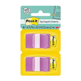 Post-it - Flags, 1", 100 Flags/Pack (680-PE) - Purple
