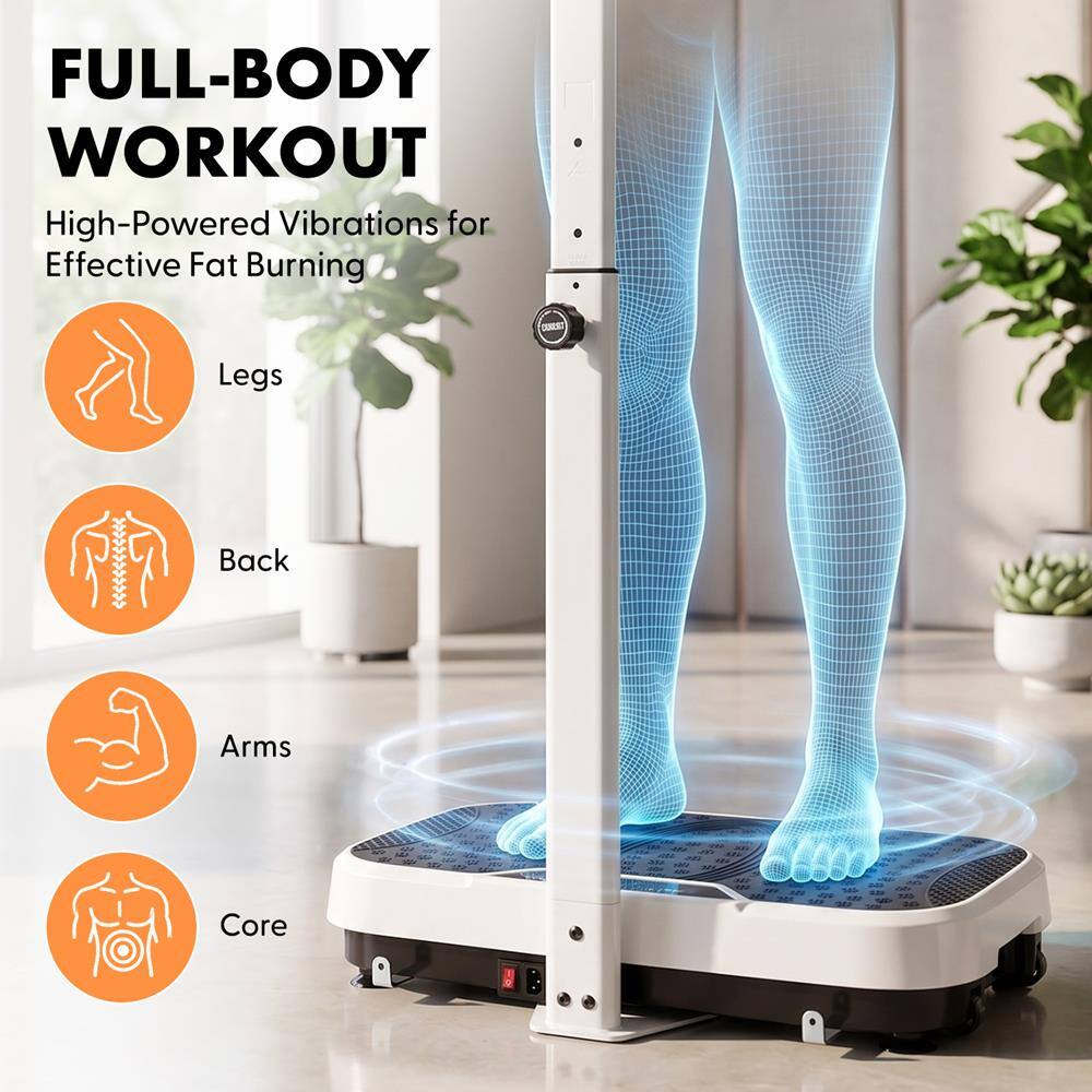 FULL-BODY WORKOUT  
High-Powered Vibrations for Effective Fat Burning  
Legs  
Back  
Arms  
Core