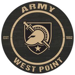 Jardine - Army Knights 20'' x 20'' Indoor/Outdoor Circle Sign - Black