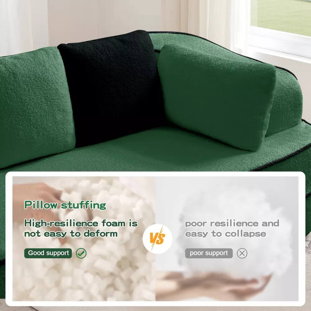 Pillow stuffing

High-resilience foam is not easy to deform  
Good support ✔️

VS

Poor resilience and easy to collapse  
Poor support ❌