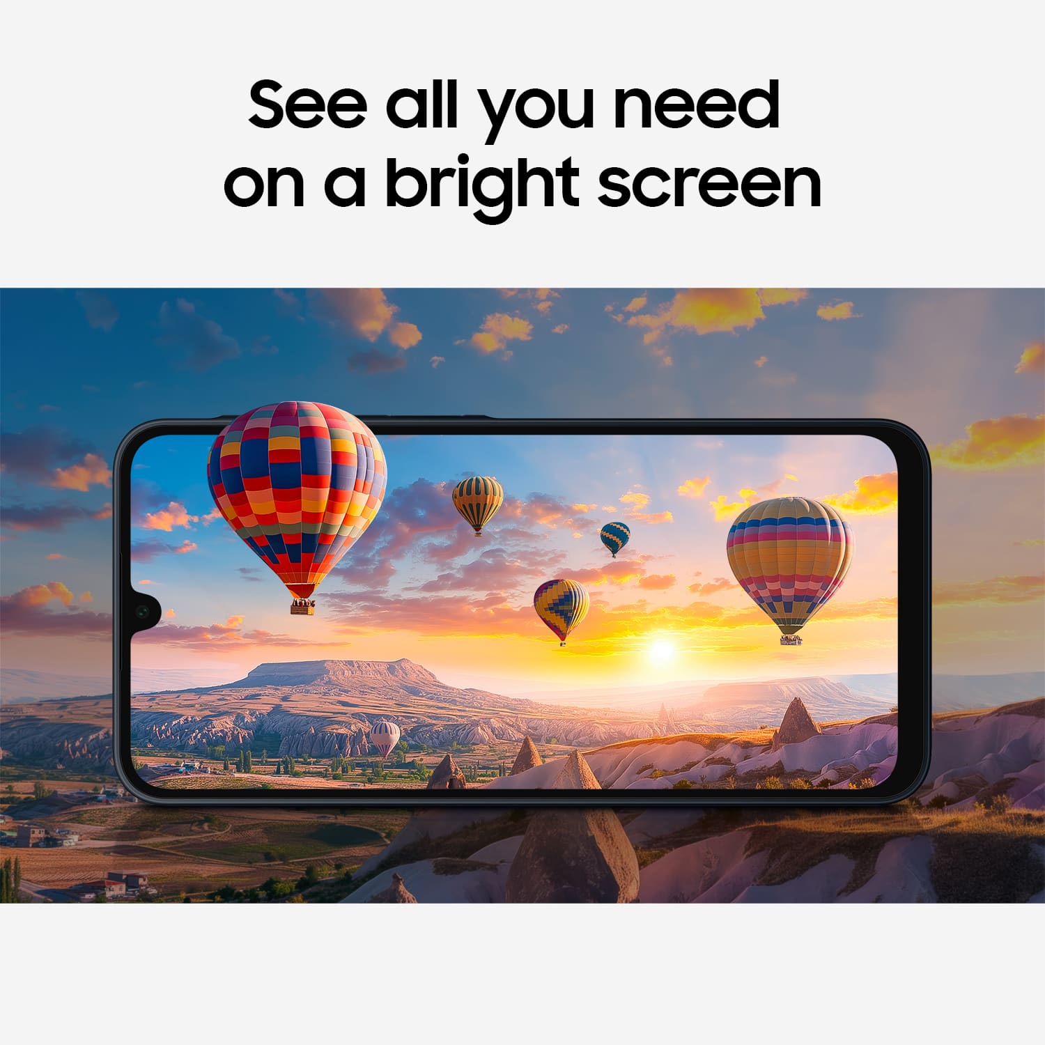 See all you need on a bright screen.