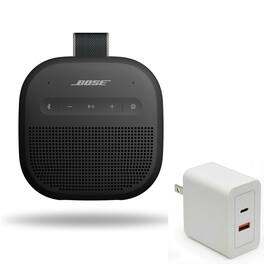 Bundle - Bose - SoundLink Micro Portable Bluetooth Speaker (2nd Gen) with Fast Charger, Wireless Waterproof - Black
