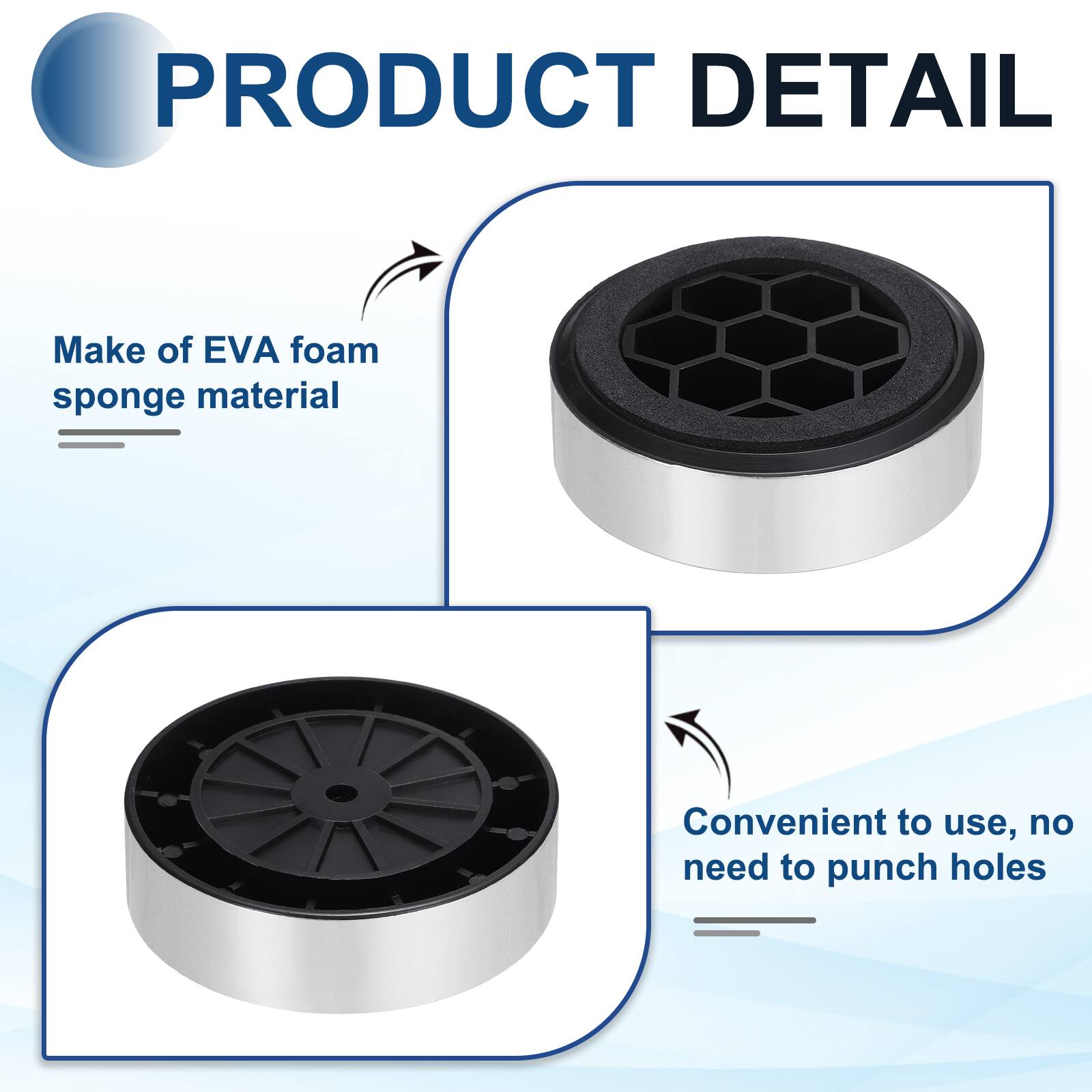 PRODUCT DETAIL

- Make of EVA foam sponge material
- Convenient to use, no need to punch holes