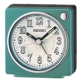 Seiko - 2.6" Fuji II Bedside Alarm Clock - Metallic Green