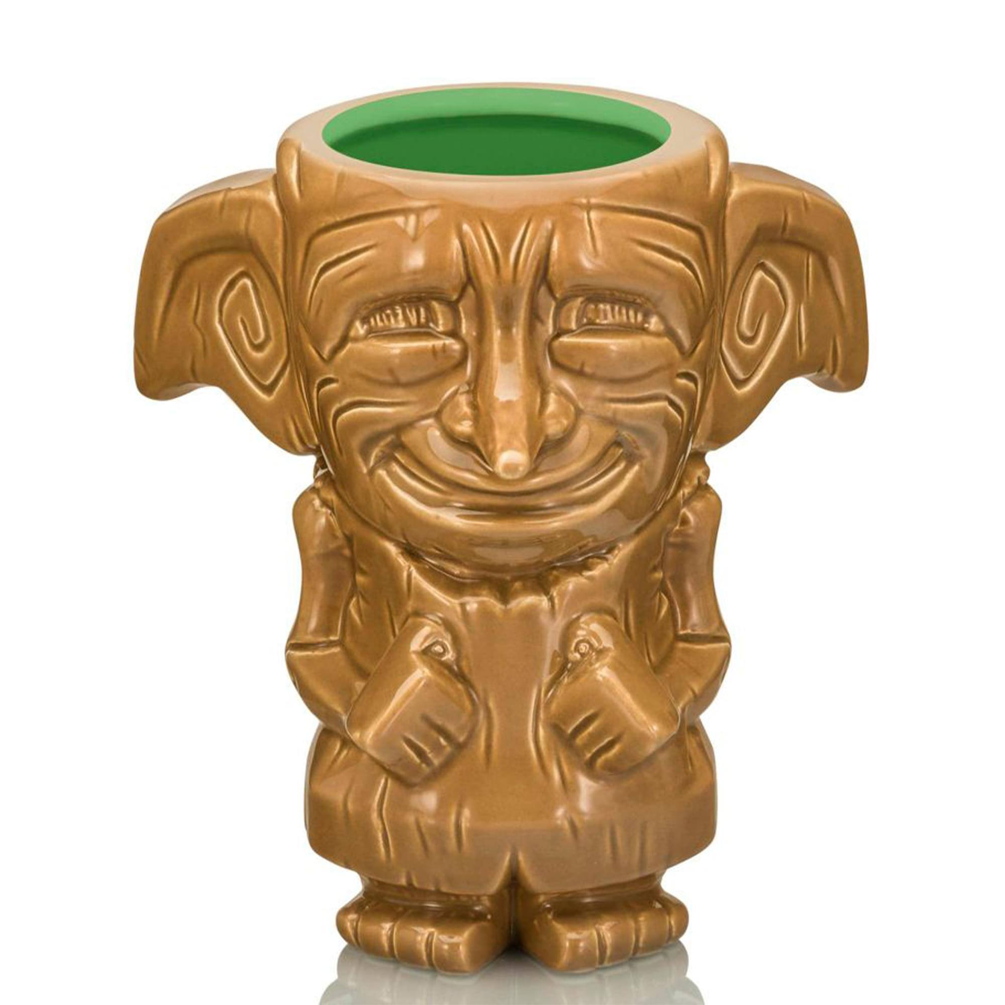Front. Harry Potter - Geeki Tikis Harry Potter Dobby Ceramic Mug | Holds 13 Ounces - Black.
