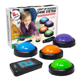 Teachers Choice - Wireless Light-up Game Buzzer System, 4 Pack