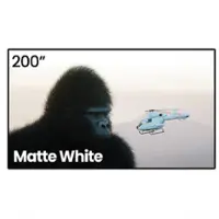 AWOL Vision - MW-200 200-inch Projector Screen Fixed Frame, 1.3 dB Peak Gain,  Short Throw and UST Projectors - White - Front_Zoom