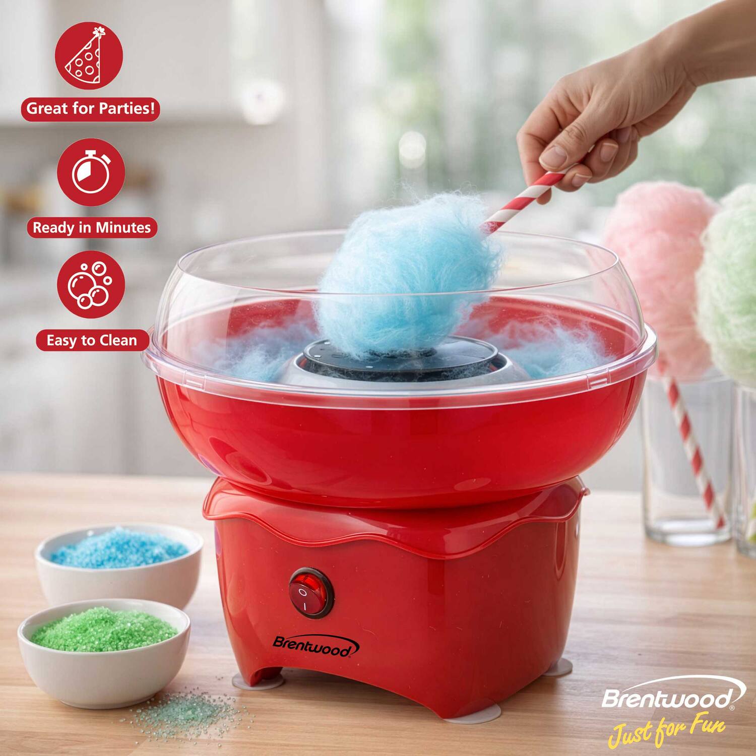 Great for Parties!
Ready in Minutes
Easy to Clean
Brentwood
Just for Fun