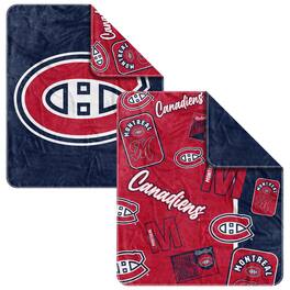 Logo Brands - Montreal Canadiens 50" x 60" Dream Weave Throw Blanket - Red