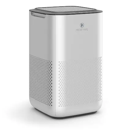 Front. Medify Air - Medify MA-15 293 Sq. Ft. Portable Air Purifier with True HEPA H13 Filter - Silver.