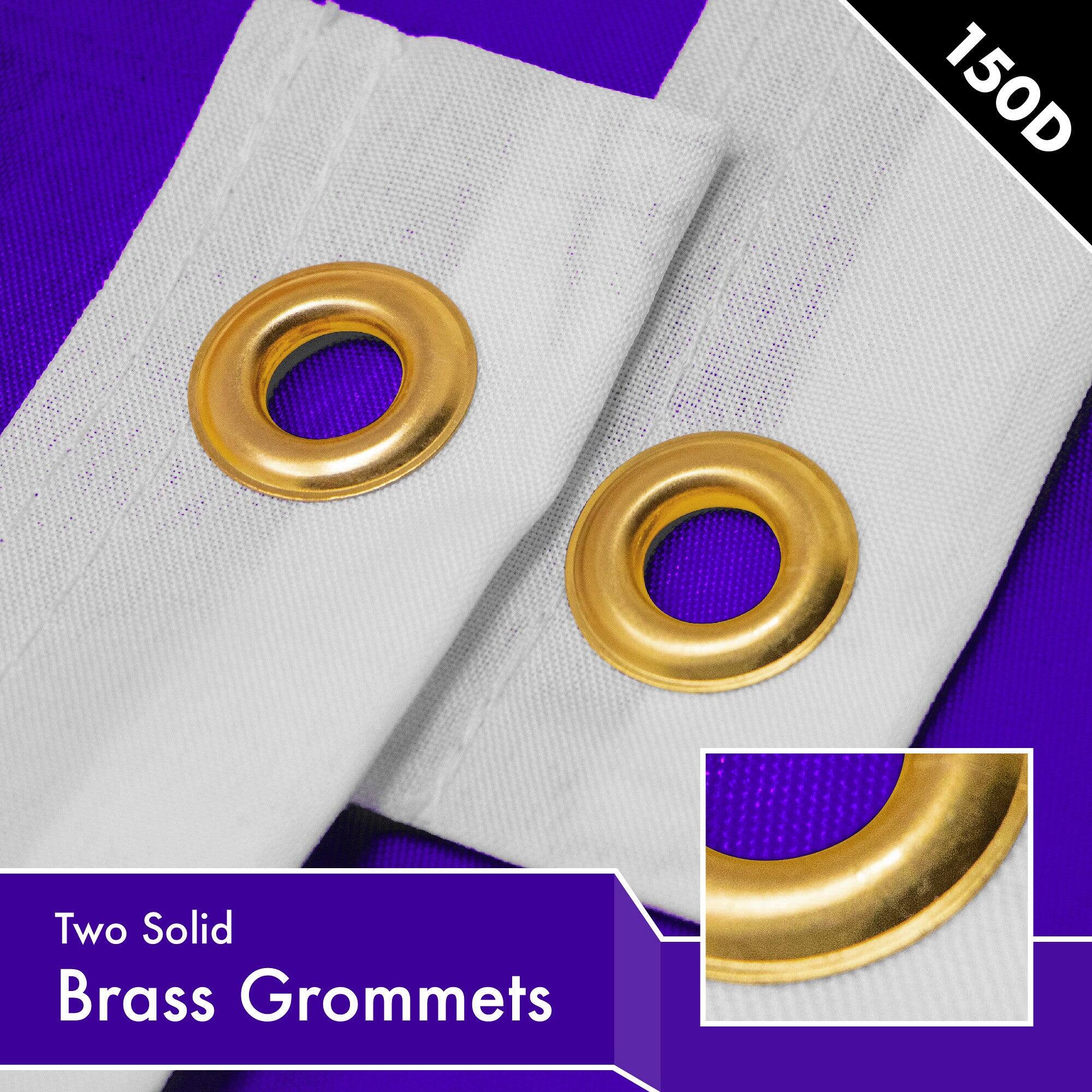 150D Two Solid Brass Grommets